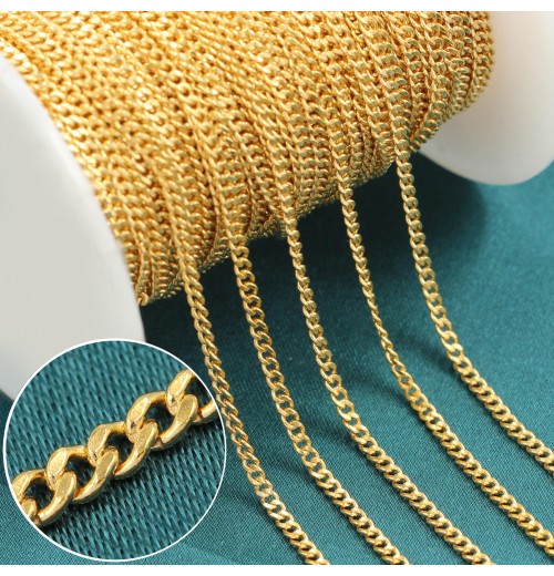 Trending Products 2024 New Arrivals 14k Gold Filled Cuban Link Chain Necklaces Bracelet For Women Jewelry DIY Making Trending Products 2024 New Arrivals 14k Gold Filled Cuban Link Chain Necklaces Bracelet For Women Jewelry DIY Making