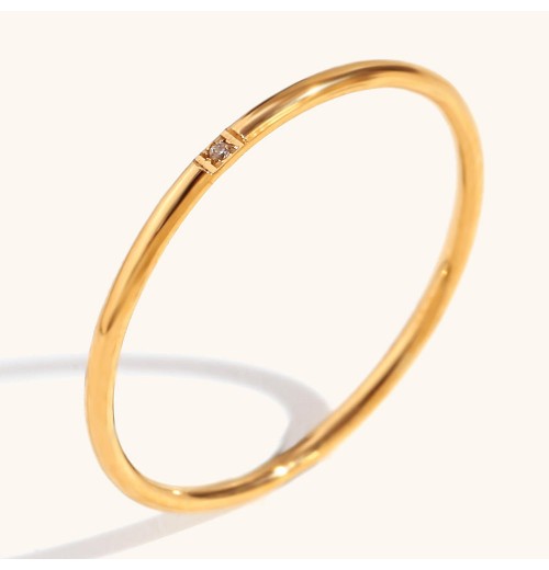 High End Minimal Wedding Ring 316L Stainless Steel Ring 18k Gold PVD Plating Finger Rings Band Wholesale for Women Jewelry High End Minimal Wedding Ring 316L Stainless Steel Ring 18k Gold PVD Plating Finger Rings Band Wholesale for Women Jewelry